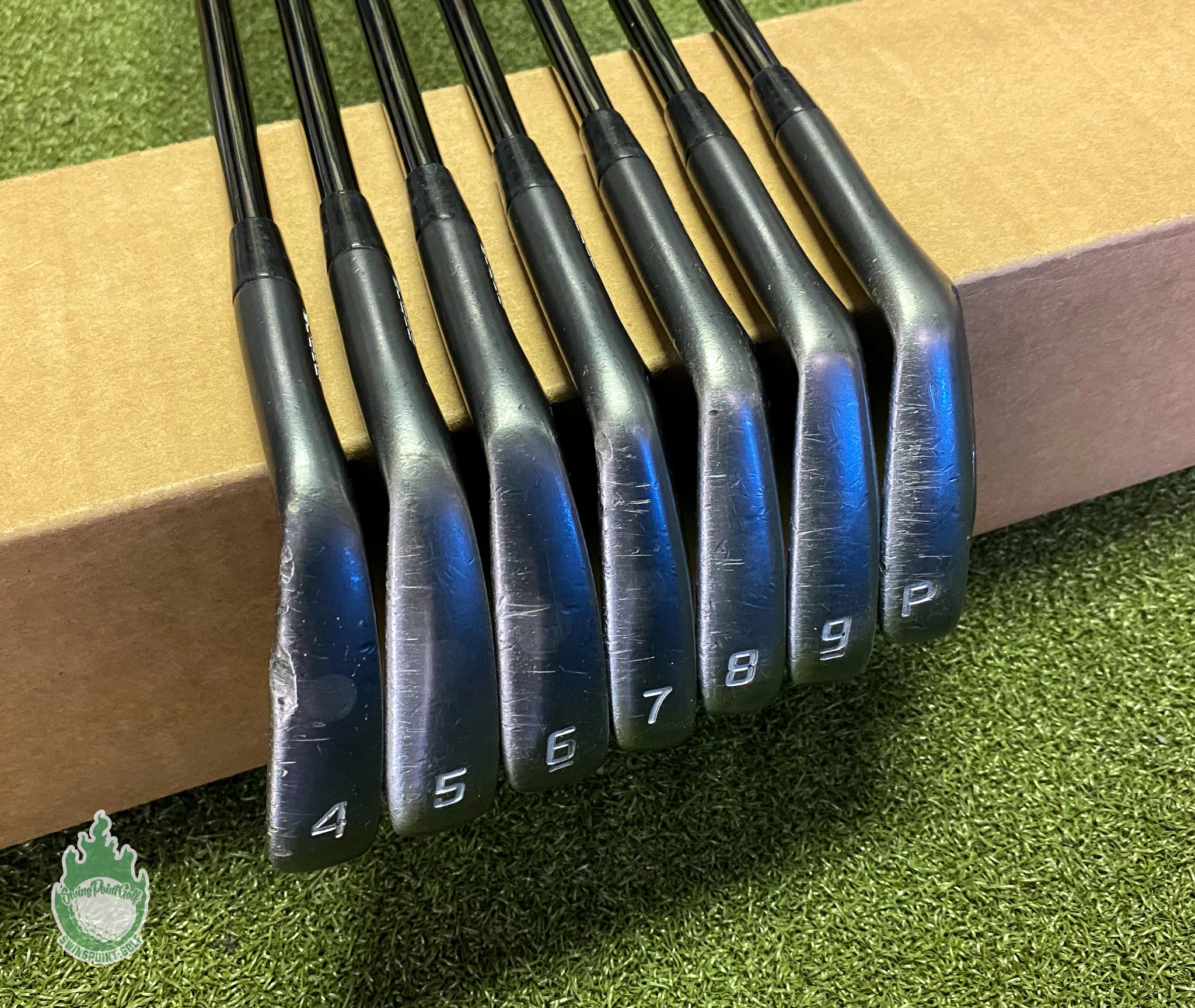 Used Cobra King Forged CB/MB Combo Irons 4-PW $-Taper 120g Stiff Steel Golf Set 4 Used Cobra King Forged CB/MB Combo Irons 4-PW $-Taper 120g Stiff Steel Golf Set - Image 2