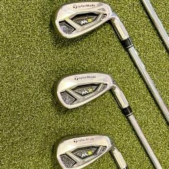Used RH 2017 TaylorMade M2 Irons 4-PW/AW/SW/LW 88g Regular Flex Steel Golf Set -Callaway Club Shop IMG 0113 1