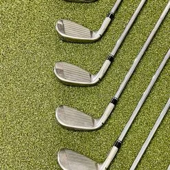 Used RH 2017 TaylorMade M2 Irons 4-PW/AW/SW/LW 88g Regular Flex Steel Golf Set -Callaway Club Shop IMG 0117 1