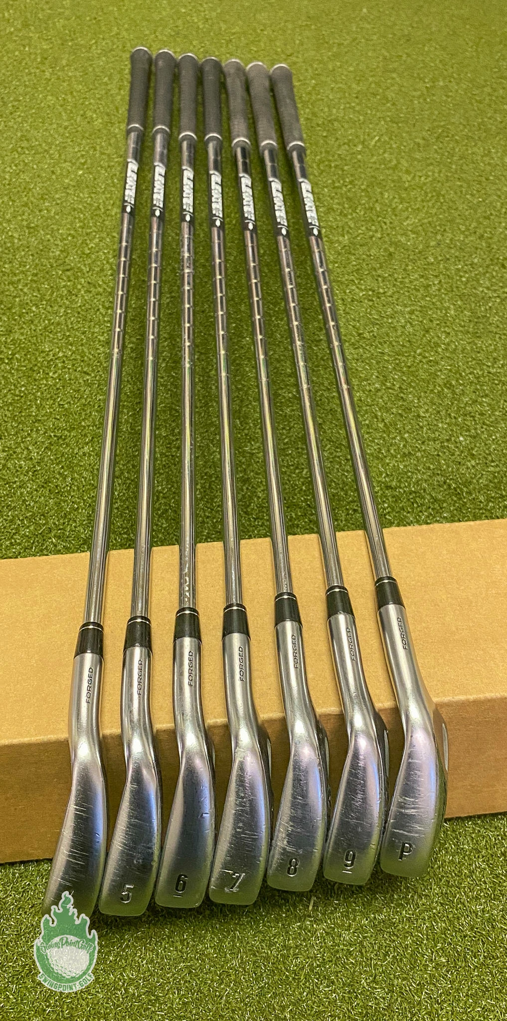 Used Callaway APEX Forged ’21 Irons 4-PW Elevate ETS 95g Stiff Steel Golf Set 6 Used Callaway APEX Forged ’21 Irons 4-PW Elevate ETS 95g Stiff Steel Golf Set - Image 4