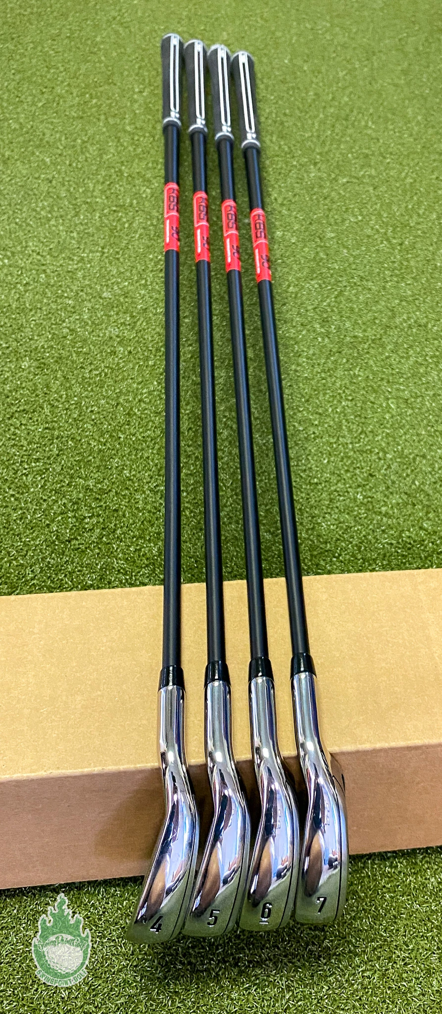 Used RH Callaway Mavrik Irons 4-7 KBS TGI 90g Stiff Flex Graphite Golf Club Set 5 Used RH Callaway Mavrik Irons 4-7 KBS TGI 90g Stiff Flex Graphite Golf Club Set - Image 3