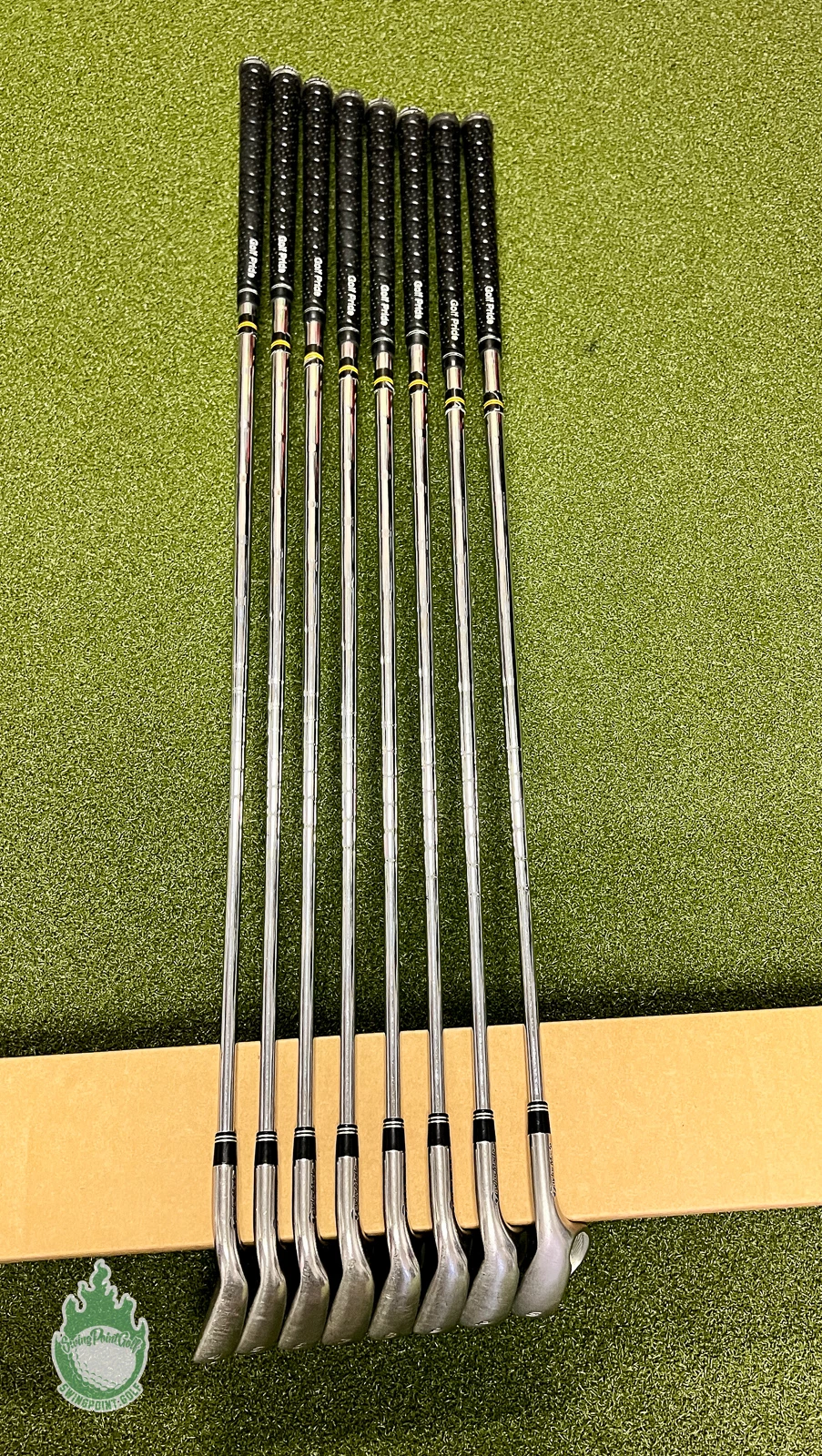 Used Right Handed TaylorMade R7 Irons 4-PW/SW 90g Stiff Steel Golf Club Set 12 Used Right Handed TaylorMade R7 Irons 4-PW/SW 90g Stiff Steel Golf Club Set - Image 10