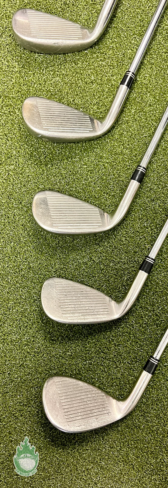 Used Right Handed TaylorMade R7 Irons 4-PW/SW 90g Stiff Steel Golf Club Set 8 Used Right Handed TaylorMade R7 Irons 4-PW/SW 90g Stiff Steel Golf Club Set - Image 6