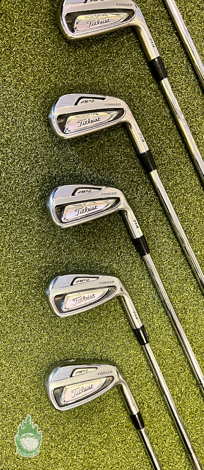 Used Titleist AP2 714 Forged Irons 3-9 DG S300 Stiff Flex Steel Golf Club Set 10 Used Titleist AP2 714 Forged Irons 3-9 DG S300 Stiff Flex Steel Golf Club Set - Image 8
