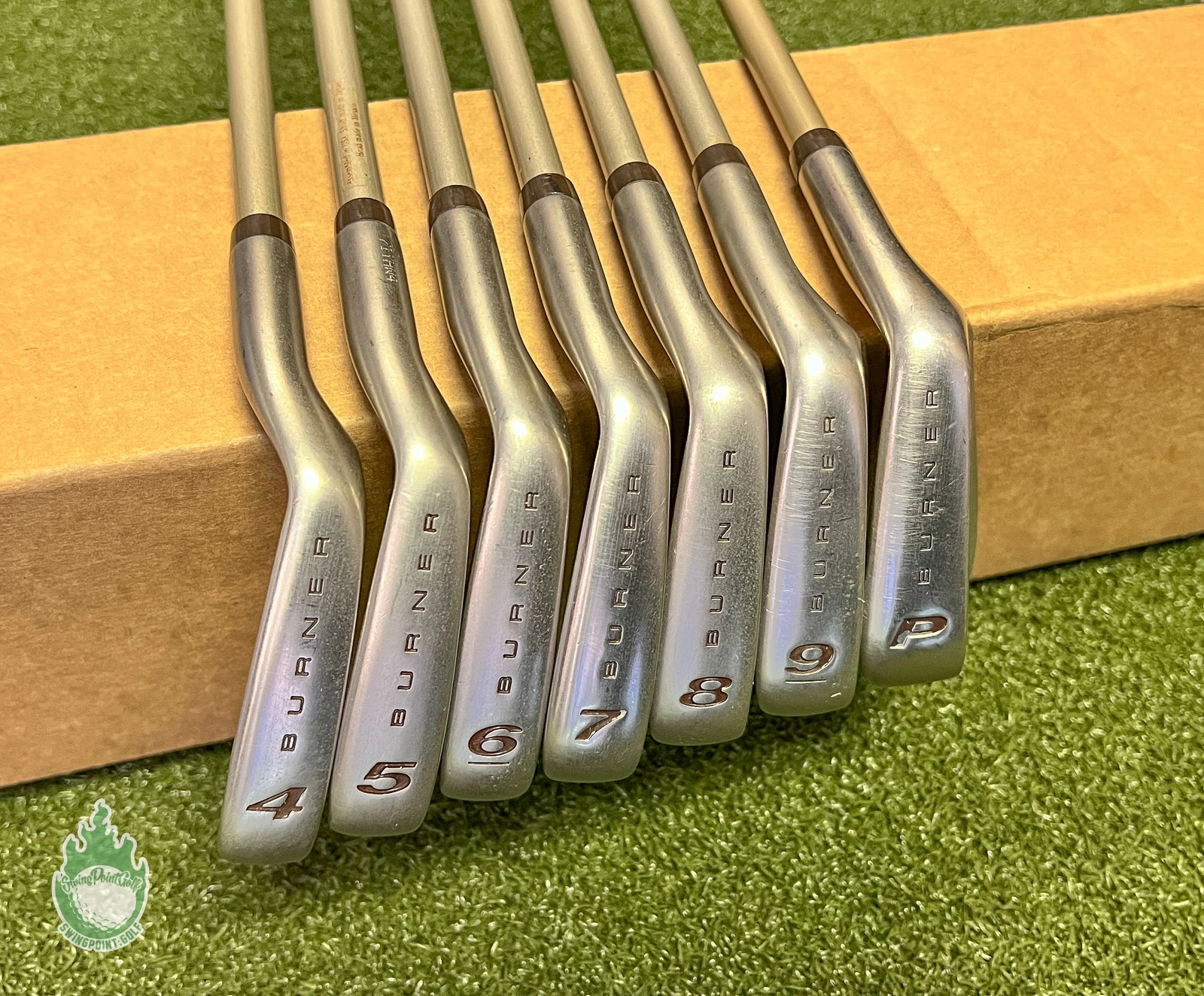 Used RH TaylorMade Burner Oversize Irons 4-PW 60g Ladies Graphite Golf Club Set 4 Used RH TaylorMade Burner Oversize Irons 4-PW 60g Ladies Graphite Golf Club Set - Image 2