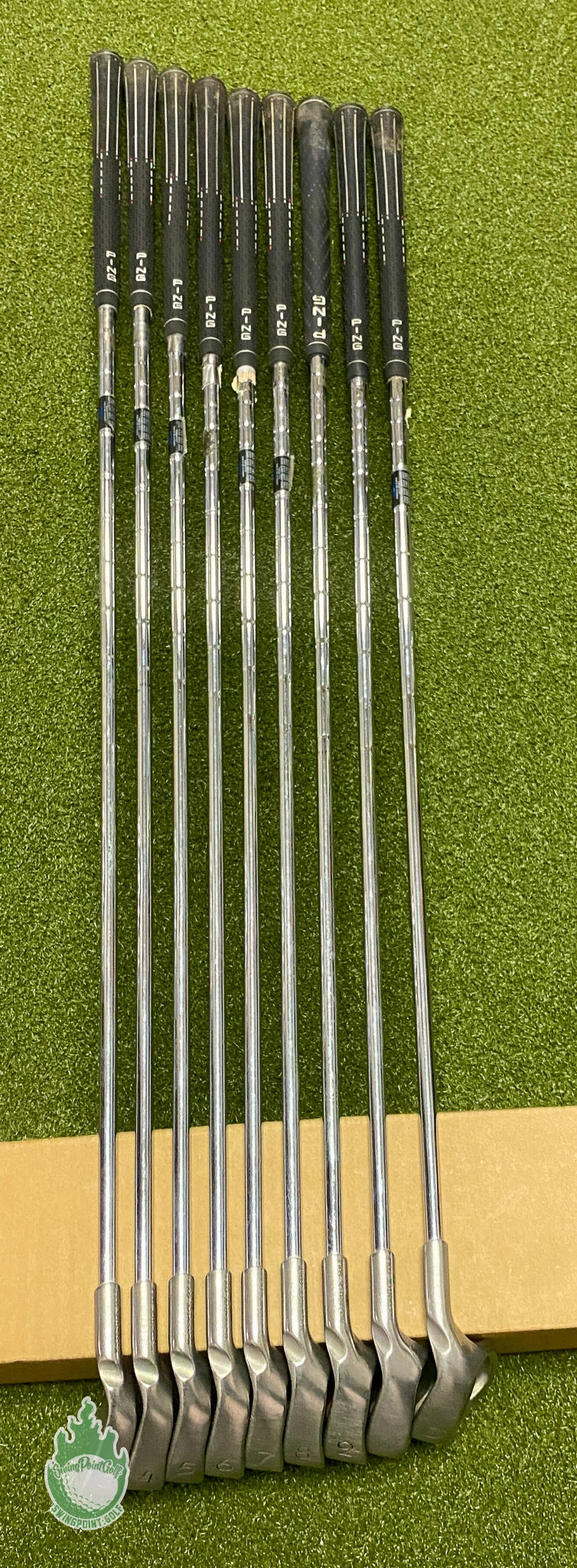 Used Ping Blue Dot I3 O-Size Irons 3-PW/SW JZ Regular Flex Steel Golf Club Set 6 Used Ping Blue Dot I3 O-Size Irons 3-PW/SW JZ Regular Flex Steel Golf Club Set - Image 4