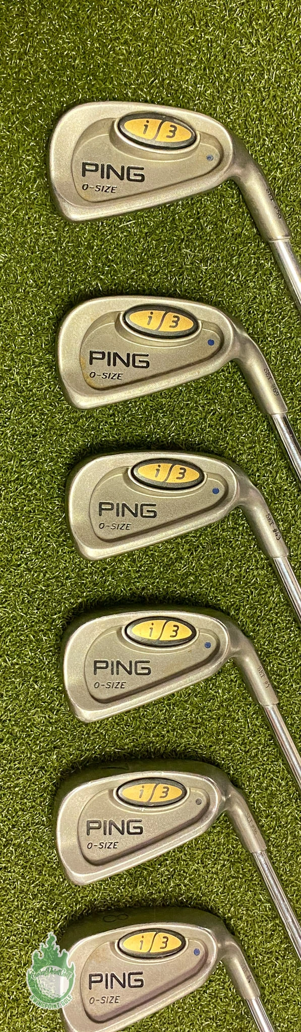 Used Ping Blue Dot I3 O-Size Irons 3-PW/SW JZ Regular Flex Steel Golf Club Set 7 Used Ping Blue Dot I3 O-Size Irons 3-PW/SW JZ Regular Flex Steel Golf Club Set - Image 5
