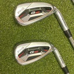 Used RH Ping Black Dot G410 Irons 5-PW/UW AWT 2.0 Regular Flex Steel Golf Set 18 Used RH Ping Black Dot G410 Irons 5-PW/UW AWT 2.0 Regular Flex Steel Golf Set -Callaway Club Shop IMG 1355