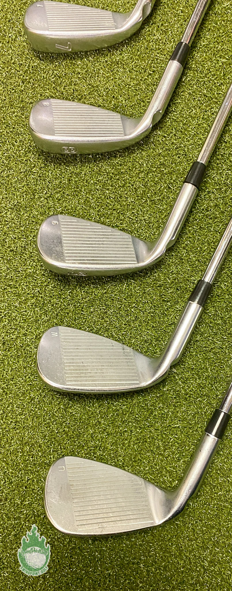 Used RH Ping Black Dot G410 Irons 5-PW/UW AWT 2.0 Regular Flex Steel Golf Set 10 Used RH Ping Black Dot G410 Irons 5-PW/UW AWT 2.0 Regular Flex Steel Golf Set - Image 8