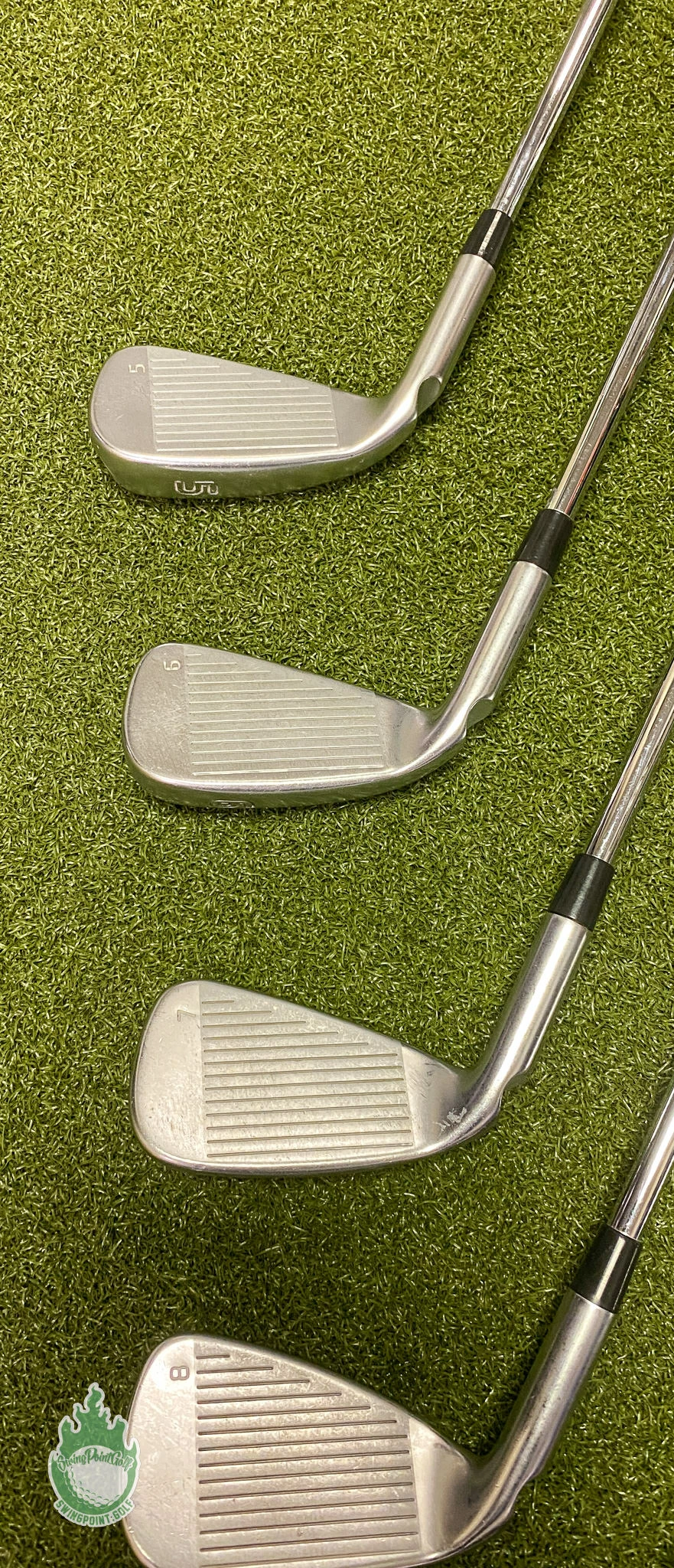 Used RH Ping Black Dot G410 Irons 5-PW/UW AWT 2.0 Regular Flex Steel Golf Set 12 Used RH Ping Black Dot G410 Irons 5-PW/UW AWT 2.0 Regular Flex Steel Golf Set - Image 10