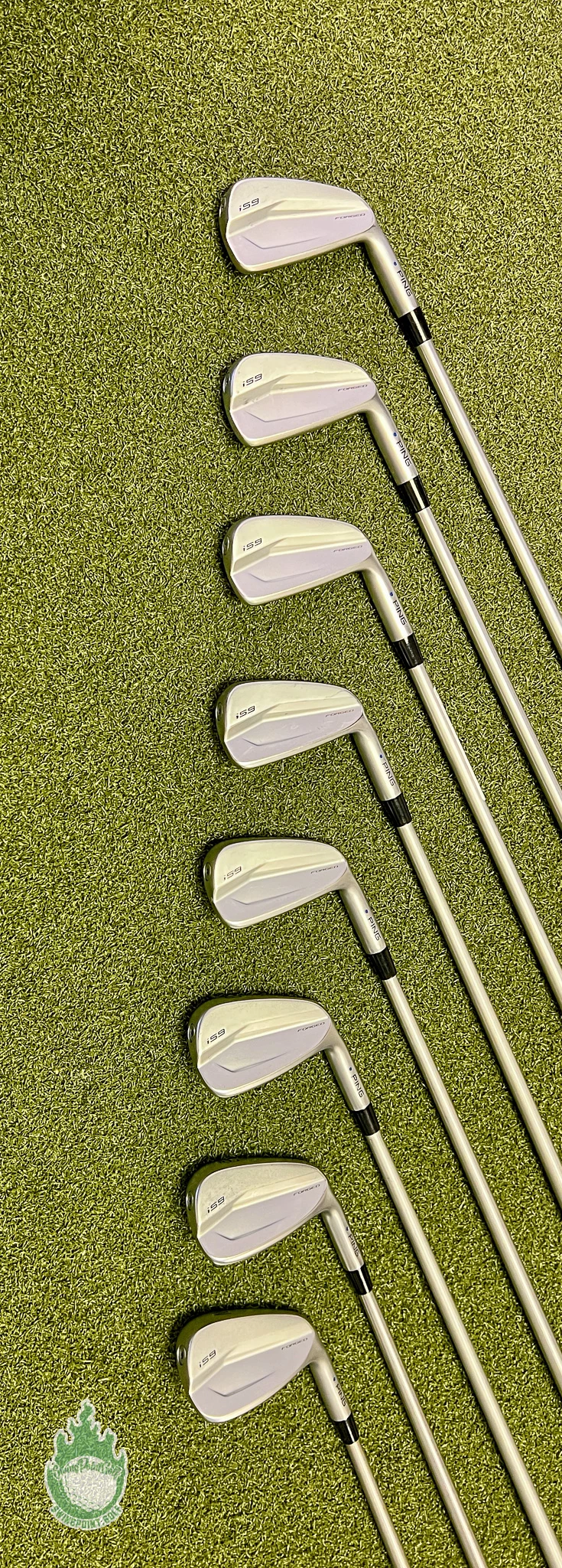 Used RH Ping Blue Dot I59 Forged Irons 3-PW C-Taper 125g Stiff+ Steel Golf Set 9 Used RH Ping Blue Dot I59 Forged Irons 3-PW C-Taper 125g Stiff+ Steel Golf Set - Image 7