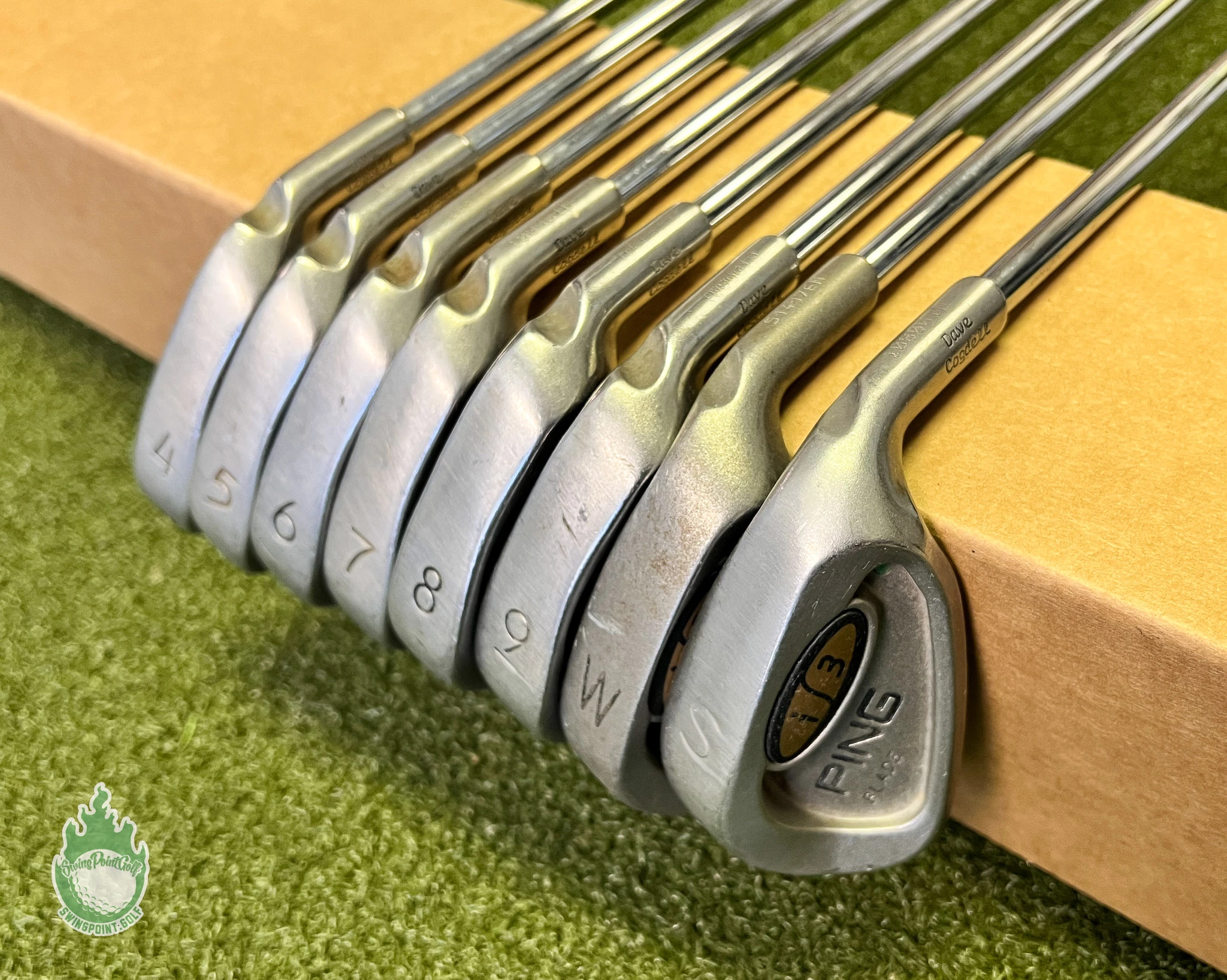 Used Ping Green Dot I3 Blade Irons 4-PW/SW JZ Stiff Flex Steel Golf Club Set 3 Used Ping Green Dot I3 Blade Irons 4-PW/SW JZ Stiff Flex Steel Golf Club Set