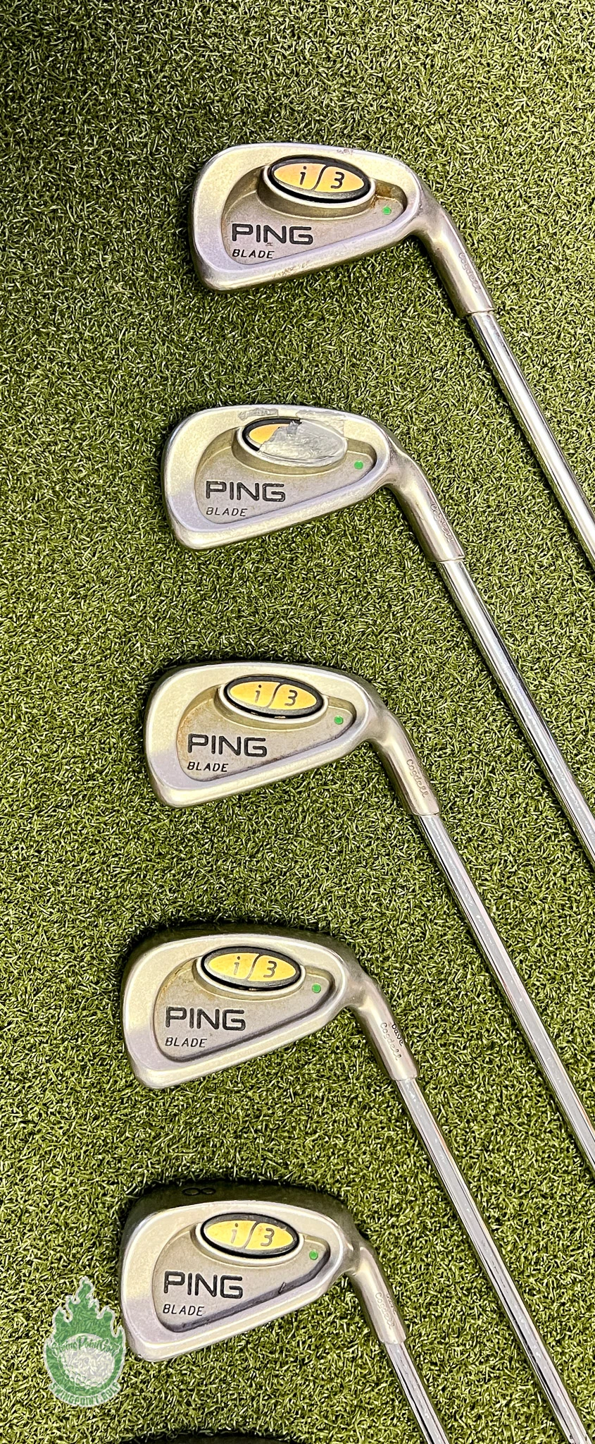 Used Ping Green Dot I3 Blade Irons 4-PW/SW JZ Stiff Flex Steel Golf Club Set 11 Used Ping Green Dot I3 Blade Irons 4-PW/SW JZ Stiff Flex Steel Golf Club Set - Image 9