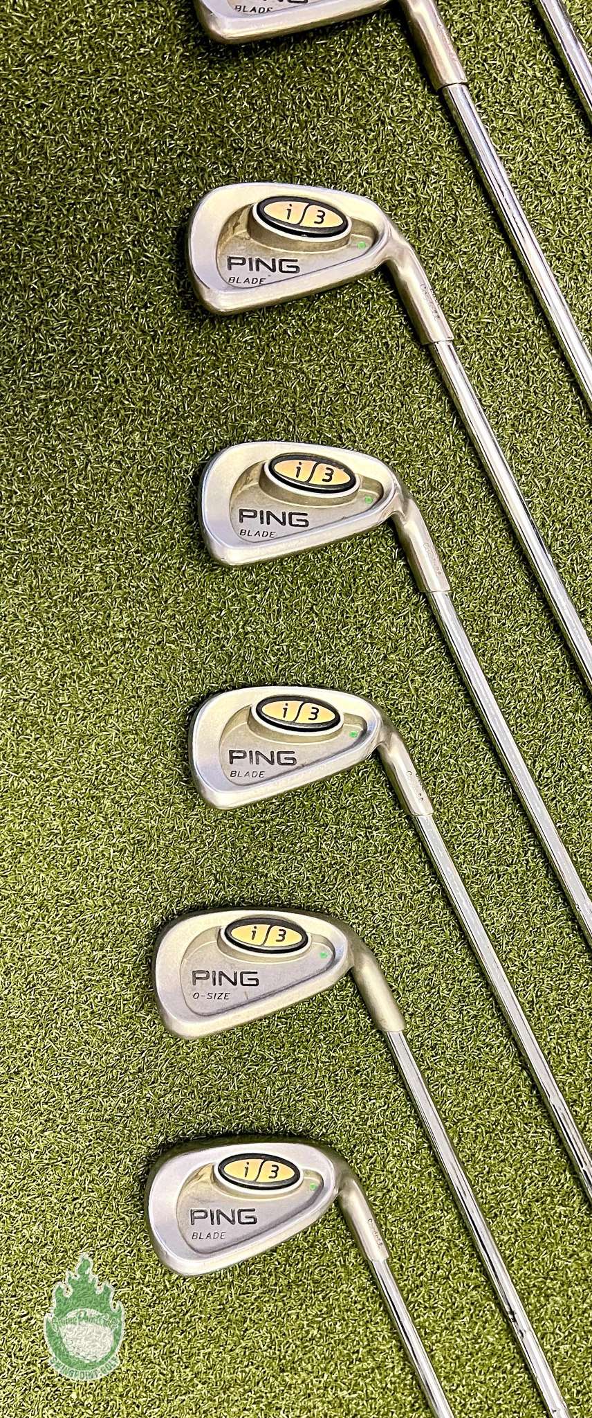 Used Ping Green Dot I3 Blade Irons 4-PW/SW JZ Stiff Flex Steel Golf Club Set 10 Used Ping Green Dot I3 Blade Irons 4-PW/SW JZ Stiff Flex Steel Golf Club Set - Image 8