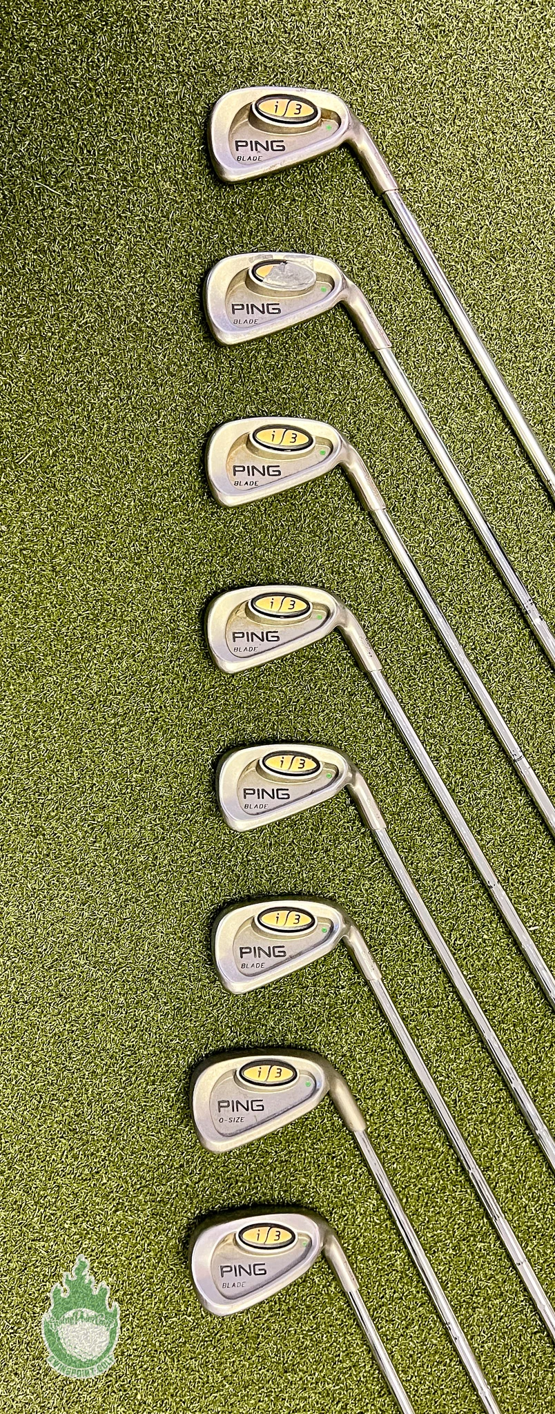 Used Ping Green Dot I3 Blade Irons 4-PW/SW JZ Stiff Flex Steel Golf Club Set 9 Used Ping Green Dot I3 Blade Irons 4-PW/SW JZ Stiff Flex Steel Golf Club Set - Image 7