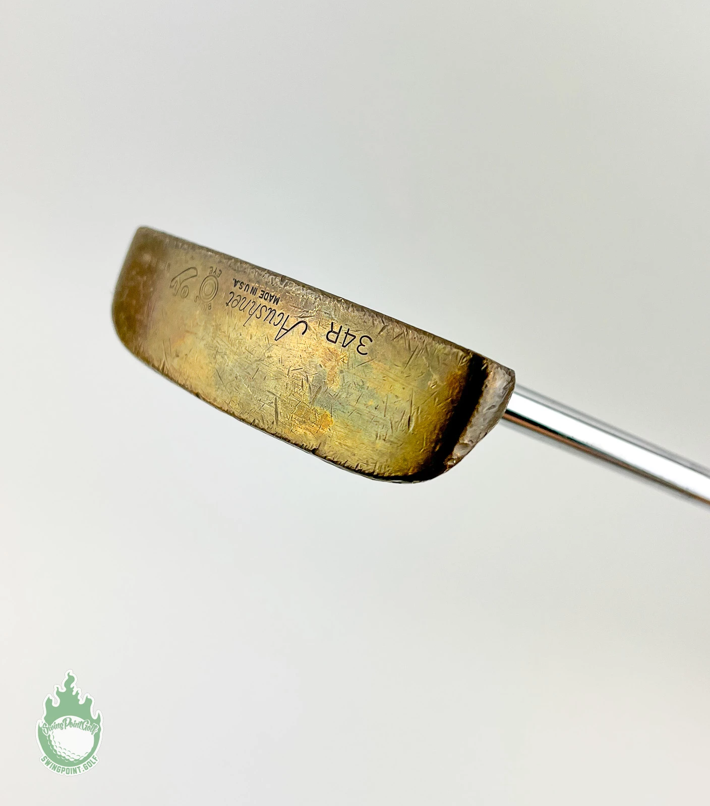 Used Right Handed Acushnet Bullseye Wide Flange 34R 34″ Steel Putter Golf Club 12 Used Right Handed Acushnet Bullseye Wide Flange 34R 34″ Steel Putter Golf Club - Image 10