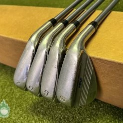 Used Right Handed Cobra Max Iron Set 7-9,GW Graphite 56g Lite Flex Golf Club