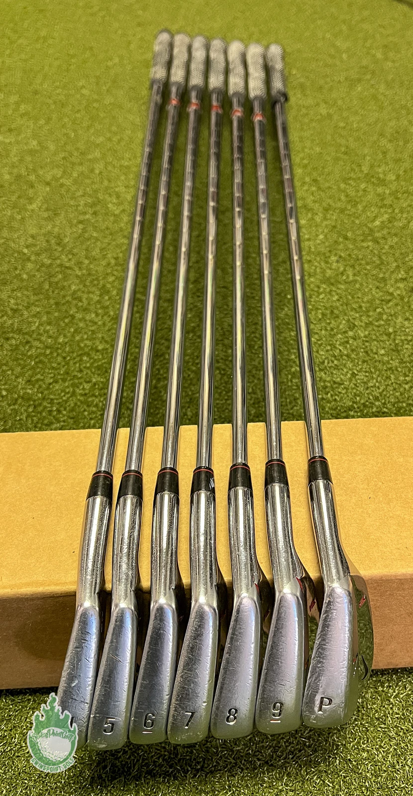 Used Nike Victory Red Tiger Woods Forged Irons 4-PW S300 Stiff Steel Golf Set 5 Used Nike Victory Red Tiger Woods Forged Irons 4-PW S300 Stiff Steel Golf Set - Image 3