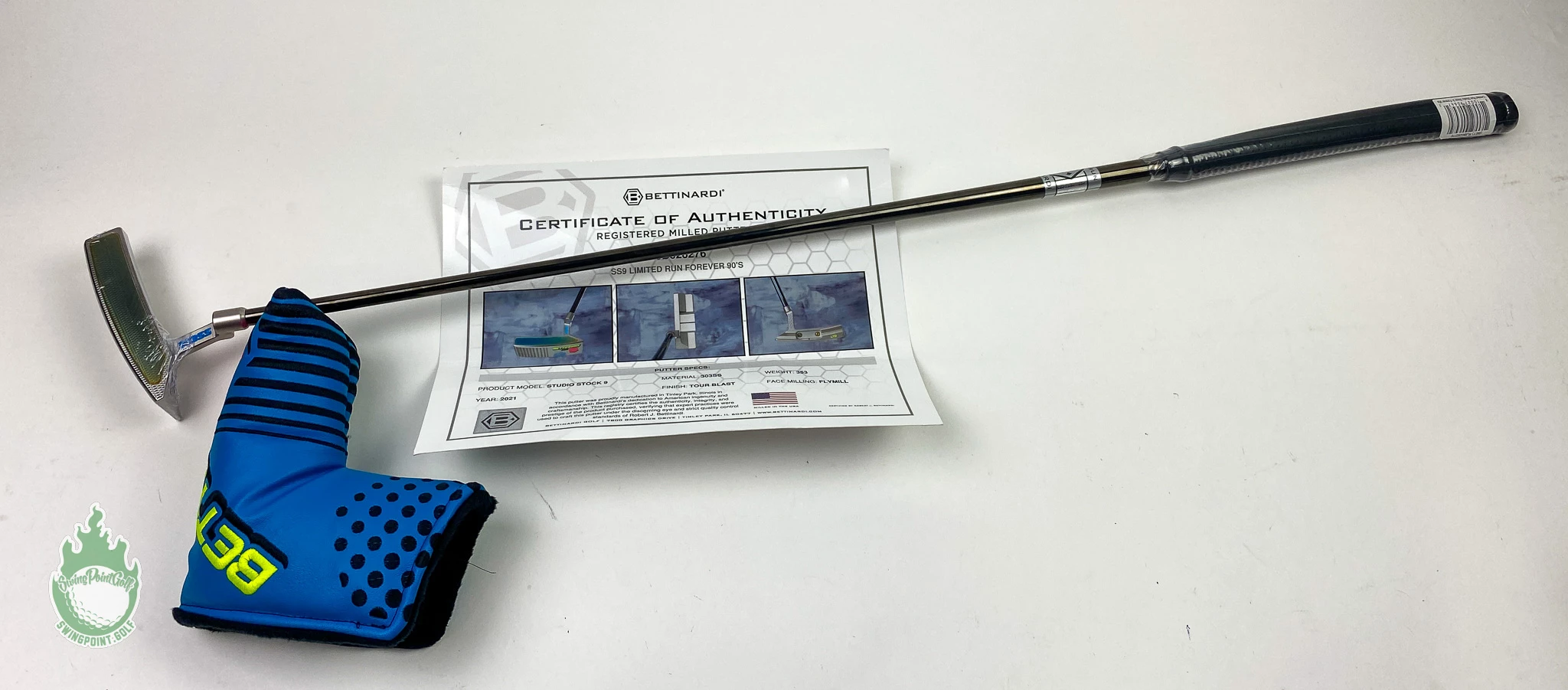 New 2021 RH Bettinardi SS9 Limited Run Forever 90’s 303SS 35″ Putter Steel Golf 14 New 2021 RH Bettinardi SS9 Limited Run Forever 90’s 303SS 35″ Putter Steel Golf - Image 12