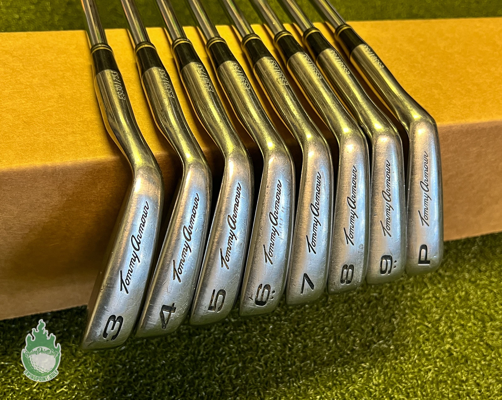 Used RH Tommy Armour 845 V-31 Evo Cavity Irons 3-PW Stiff Flex Steel Golf Set 4 Used RH Tommy Armour 845 V-31 Evo Cavity Irons 3-PW Stiff Flex Steel Golf Set - Image 2