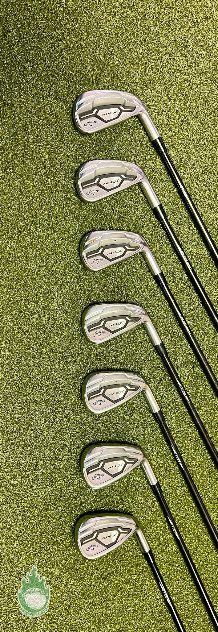 Used Callaway APEX Forged CF16 Irons 4-PW Tour AD 85g Regular Graphite Golf Set 9 Used Callaway APEX Forged CF16 Irons 4-PW Tour AD 85g Regular Graphite Golf Set - Image 7