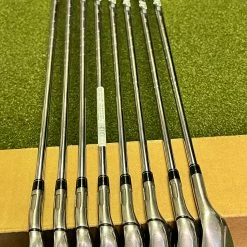 Used RH TaylorMade M5 Irons 4-PW/AW XP 100 S300 Stiff Flex Steel Golf Club Set -Callaway Club Shop IMG 3793 1