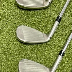 Used RH TaylorMade M5 Irons 4-PW/AW XP 100 S300 Stiff Flex Steel Golf Club Set -Callaway Club Shop IMG 3798
