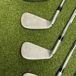Used RH TaylorMade M5 Irons 4-PW/AW XP 100 S300 Stiff Flex Steel Golf Club Set -Callaway Club Shop IMG 3799