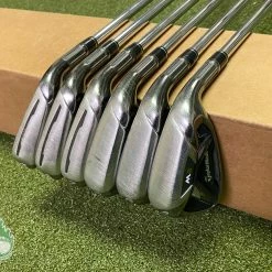 Used RH 2016 TaylorMade M2 Irons 5-PW REAX 88g Stiff Flex Steel Golf Club Set
