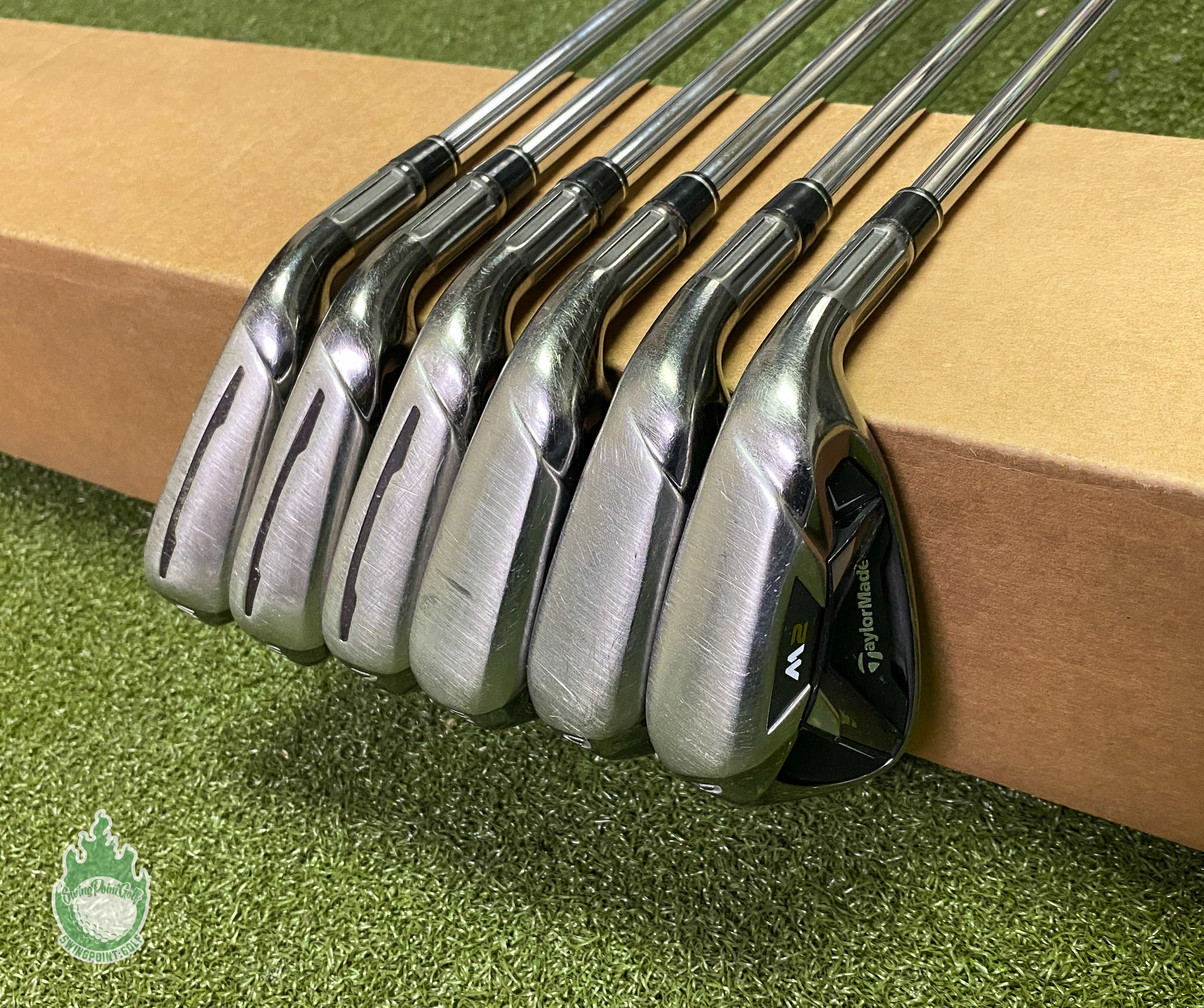 Used RH 2016 TaylorMade M2 Irons 5-PW REAX 88g Stiff Flex Steel Golf Club Set 3 Used RH 2016 TaylorMade M2 Irons 5-PW REAX 88g Stiff Flex Steel Golf Club Set