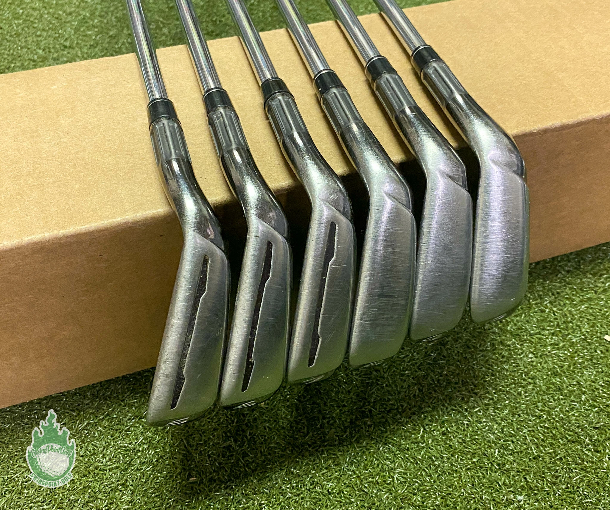 Used RH 2016 TaylorMade M2 Irons 5-PW REAX 88g Stiff Flex Steel Golf Club Set 4 Used RH 2016 TaylorMade M2 Irons 5-PW REAX 88g Stiff Flex Steel Golf Club Set - Image 2