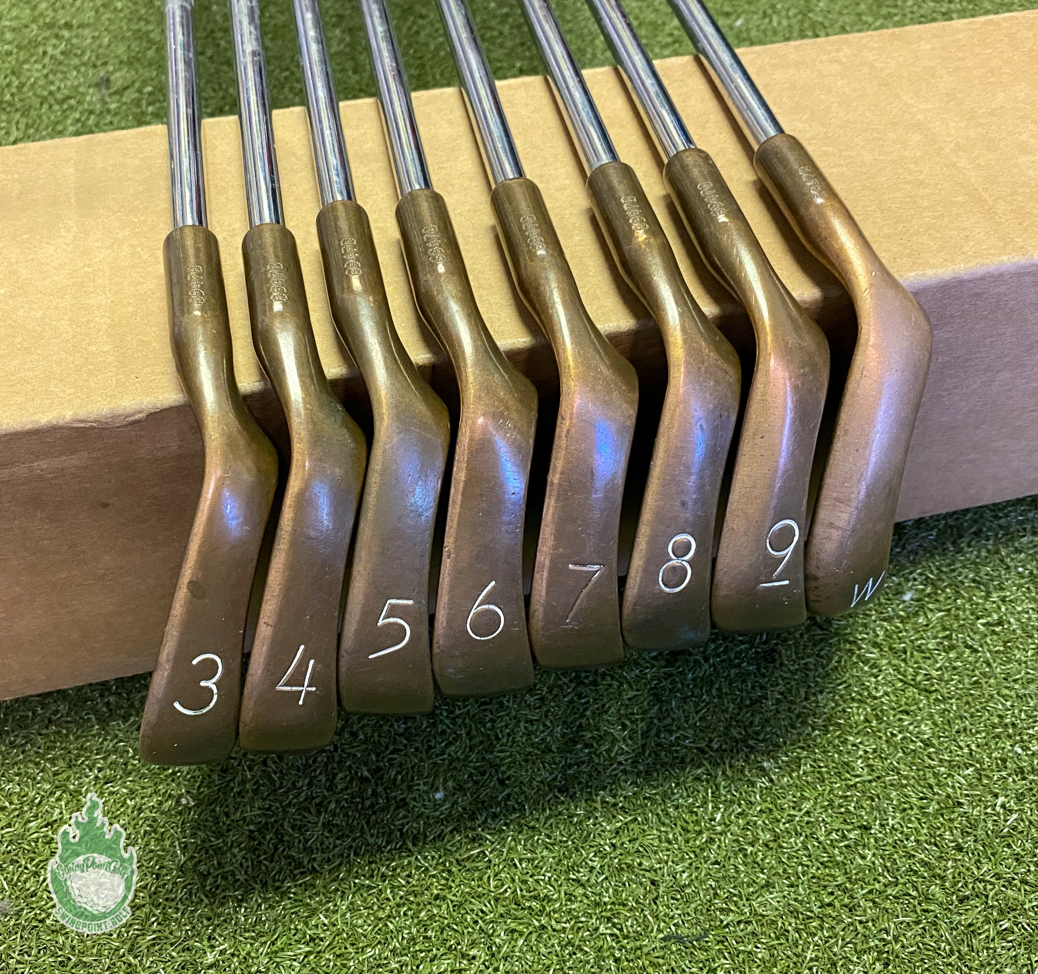 Used RH Ping Red Dot Eye 2 Beryllium Copper Irons 3-PW Stiff Steel Golf Set 4 Used RH Ping Red Dot Eye 2 Beryllium Copper Irons 3-PW Stiff Steel Golf Set - Image 2