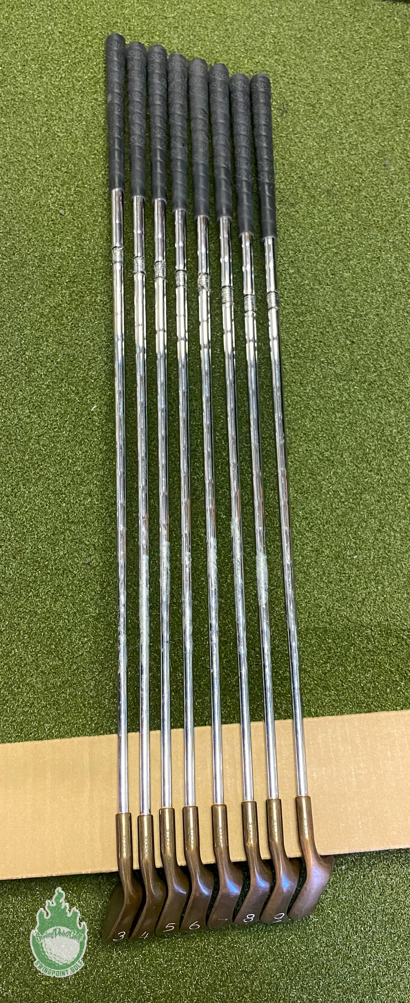 Used RH Ping Red Dot Eye 2 Beryllium Copper Irons 3-PW Stiff Steel Golf Set 12 Used RH Ping Red Dot Eye 2 Beryllium Copper Irons 3-PW Stiff Steel Golf Set - Image 10