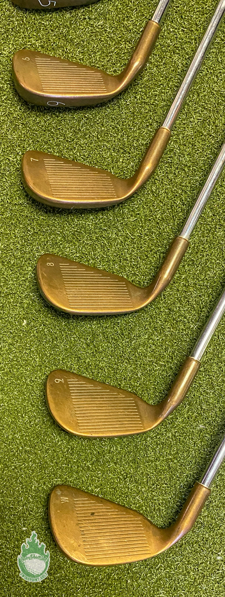 Used RH Ping Red Dot Eye 2 Beryllium Copper Irons 3-PW Stiff Steel Golf Set 8 Used RH Ping Red Dot Eye 2 Beryllium Copper Irons 3-PW Stiff Steel Golf Set - Image 6