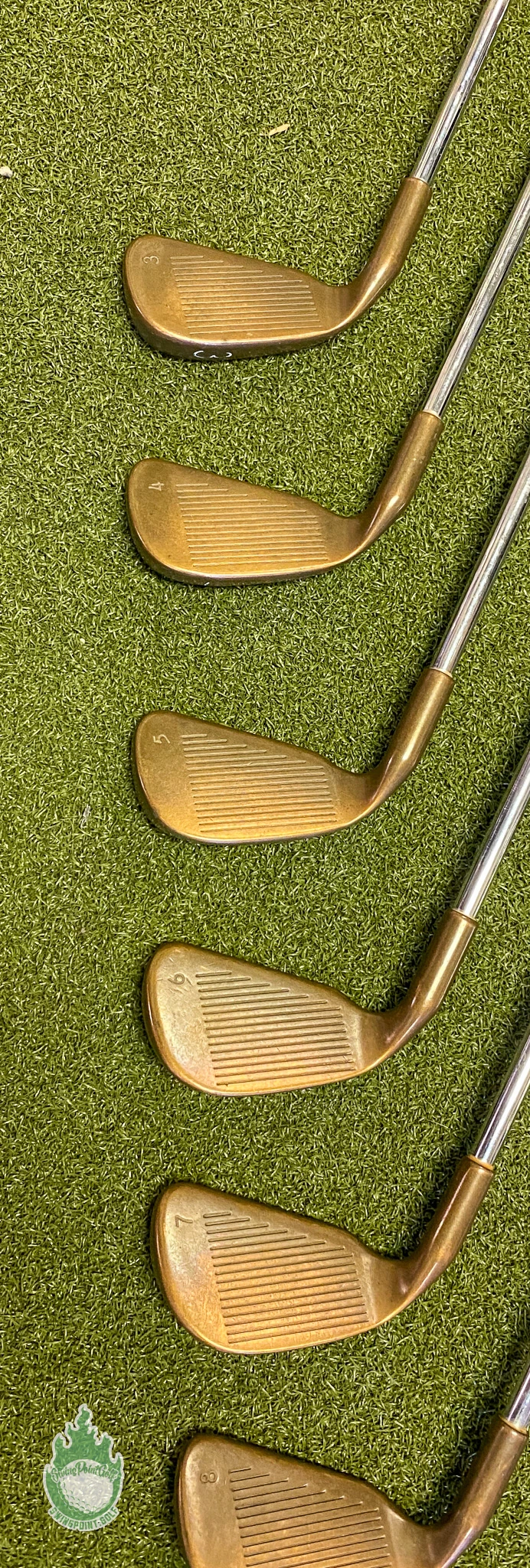Used RH Ping Red Dot Eye 2 Beryllium Copper Irons 3-PW Stiff Steel Golf Set 7 Used RH Ping Red Dot Eye 2 Beryllium Copper Irons 3-PW Stiff Steel Golf Set - Image 5