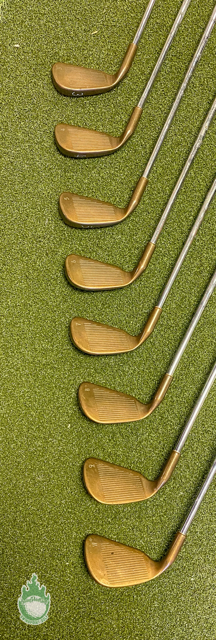 Used RH Ping Red Dot Eye 2 Beryllium Copper Irons 3-PW Stiff Steel Golf Set 6 Used RH Ping Red Dot Eye 2 Beryllium Copper Irons 3-PW Stiff Steel Golf Set - Image 4