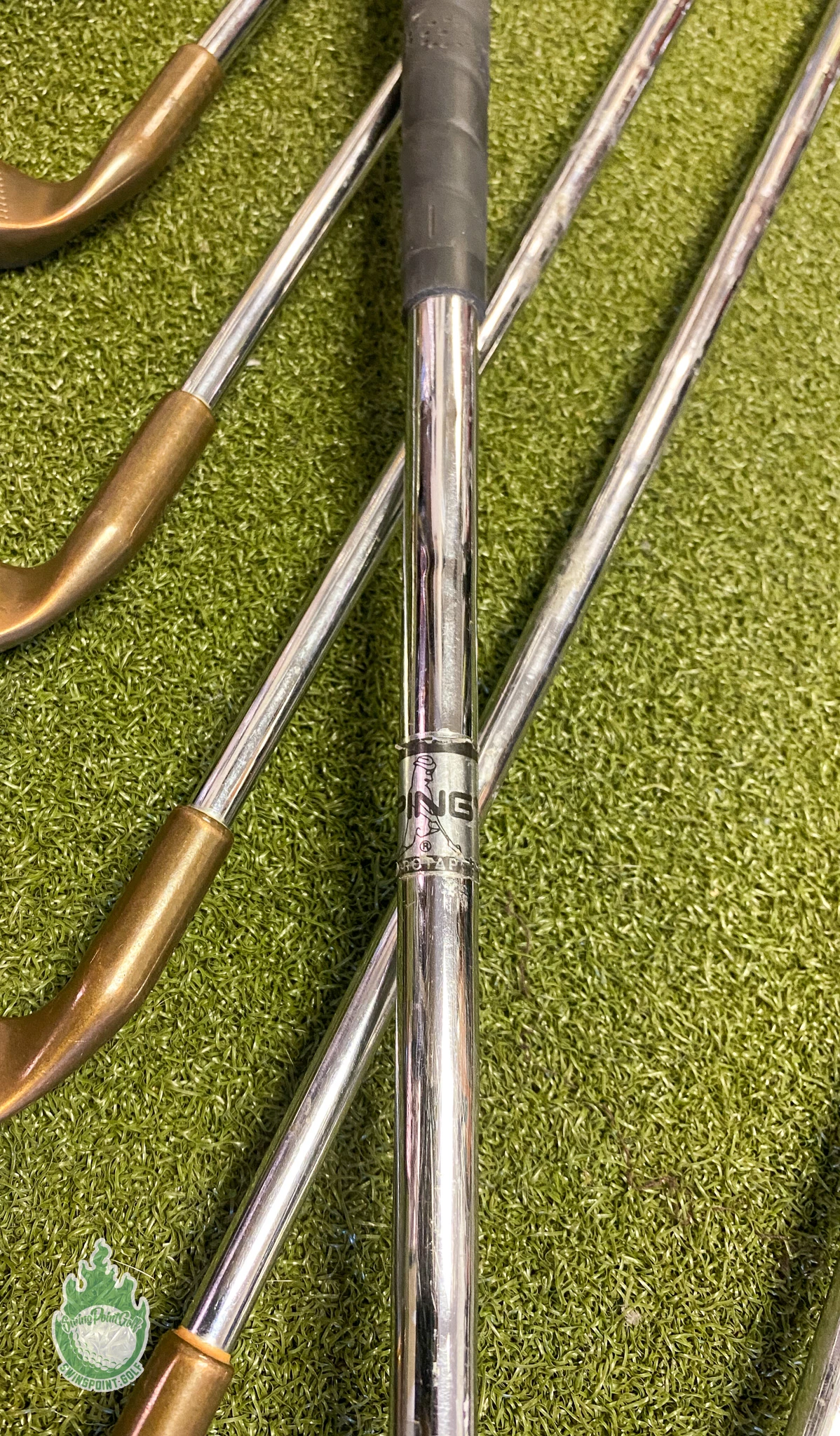 Used RH Ping Red Dot Eye 2 Beryllium Copper Irons 3-PW Stiff Steel Golf Set 5 Used RH Ping Red Dot Eye 2 Beryllium Copper Irons 3-PW Stiff Steel Golf Set - Image 3