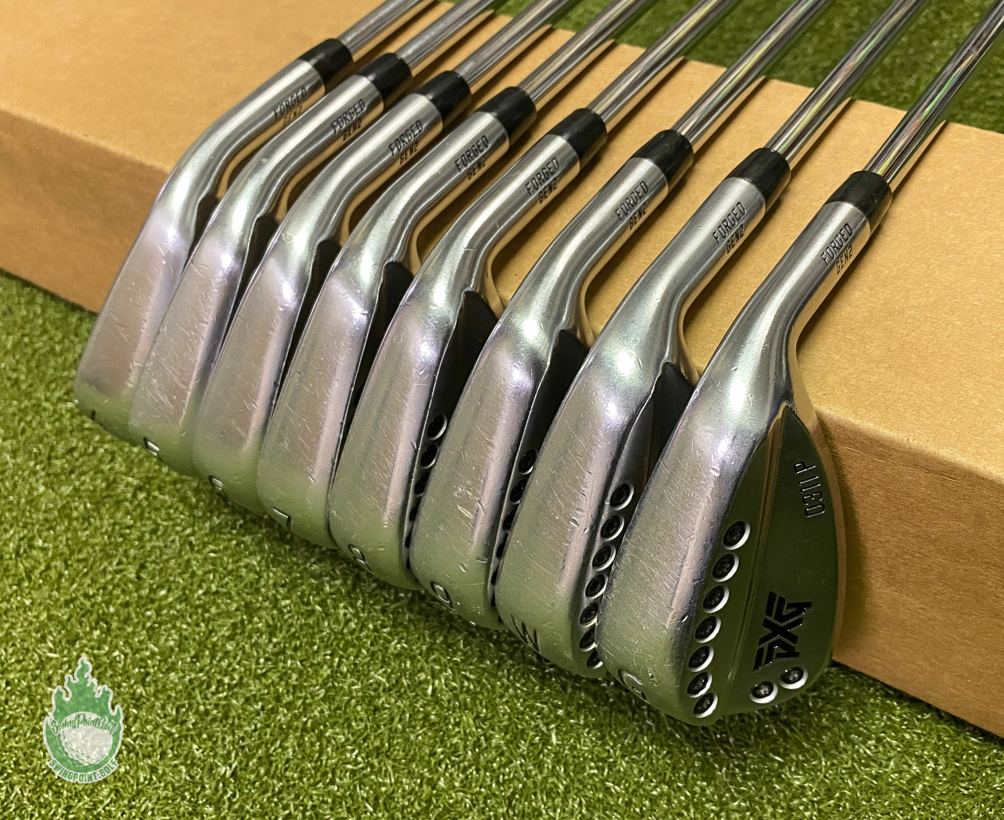 Used PXG 0311P Forged Gen 2 Irons 4-PW/GW Elevate Tour Stiff Steel Golf Set 3 Used PXG 0311P Forged Gen 2 Irons 4-PW/GW Elevate Tour Stiff Steel Golf Set