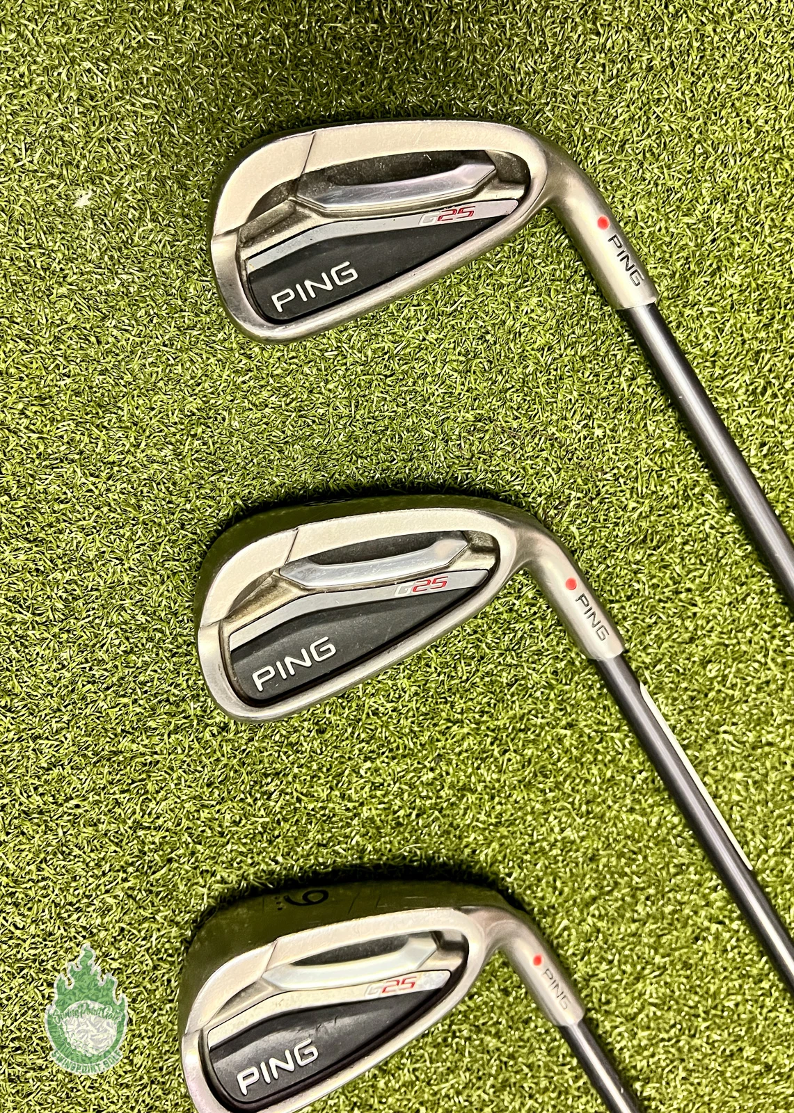 Used RH Ping Red Dot G25 Irons 7-PW TFC 80 Ladies Flex Graphite Golf Set 6 Used RH Ping Red Dot G25 Irons 7-PW TFC 80 Ladies Flex Graphite Golf Set - Image 5