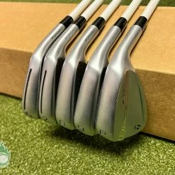 Used RH 2021 TaylorMade P-790 Forged Irons 6-PW Q85 Regular Graphite Golf Set