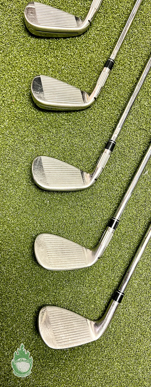 Used RH TaylorMade M6 Irons 4-PW/AW KBS MAX 85g Regular Flex Steel Golf Set 8 Used RH TaylorMade M6 Irons 4-PW/AW KBS MAX 85g Regular Flex Steel Golf Set - Image 6