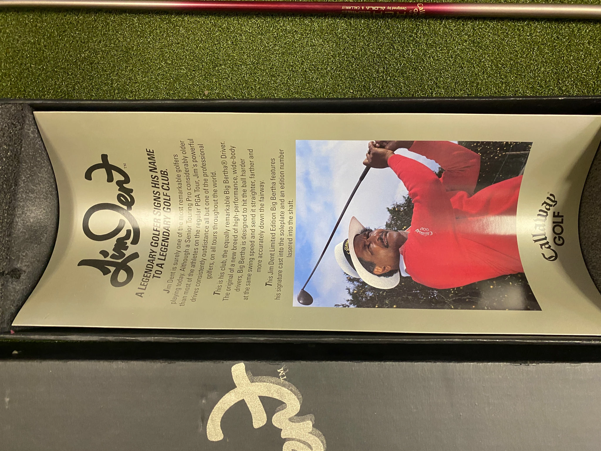 Limited Edition Jim Dent Callaway Golf Big Bertha Aldila Stiff Flex 9* Driver 8 Limited Edition Jim Dent Callaway Golf Big Bertha Aldila Stiff Flex 9* Driver - Image 6