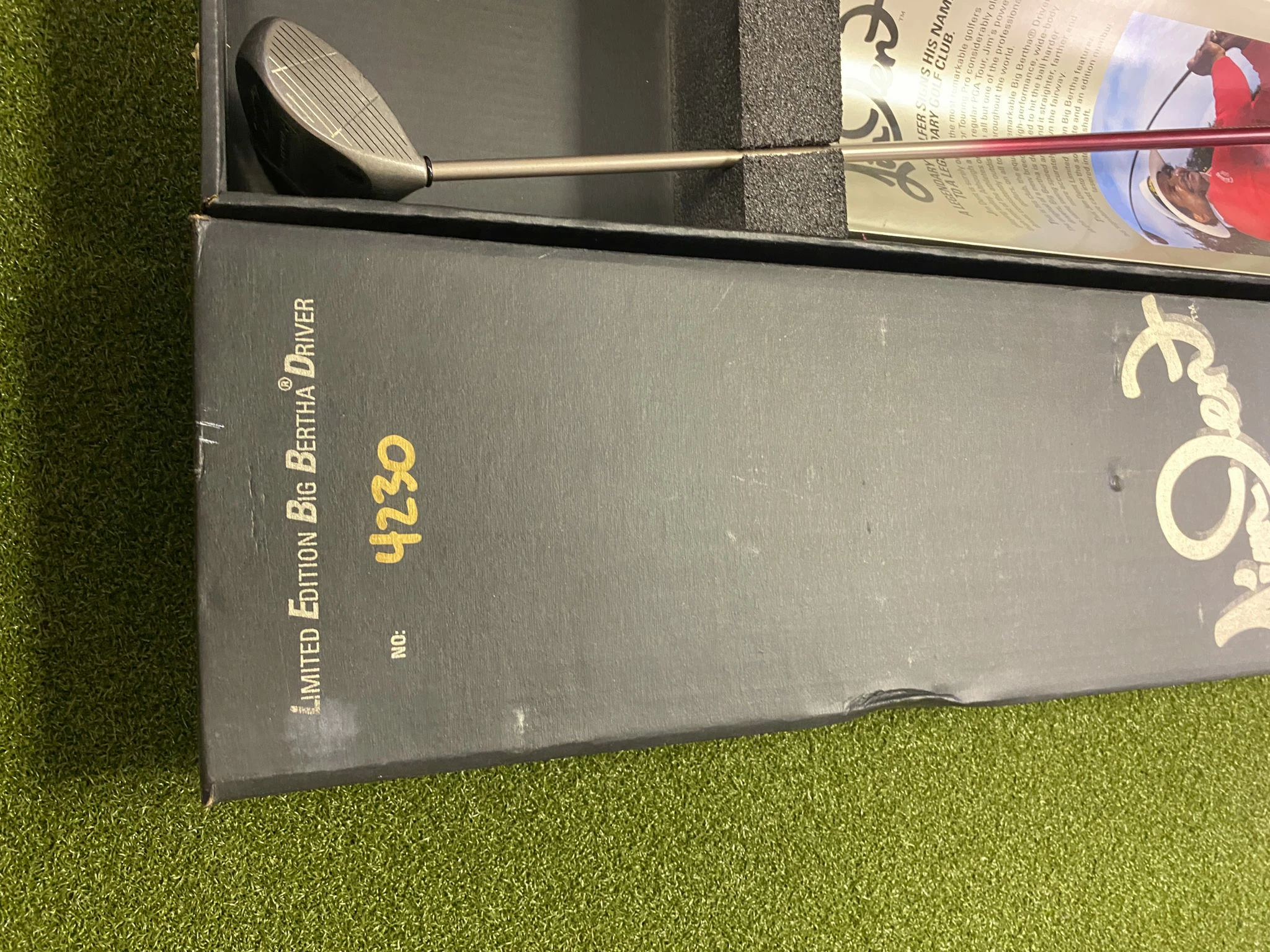 Limited Edition Jim Dent Callaway Golf Big Bertha Aldila Stiff Flex 9* Driver 4 Limited Edition Jim Dent Callaway Golf Big Bertha Aldila Stiff Flex 9* Driver - Image 2