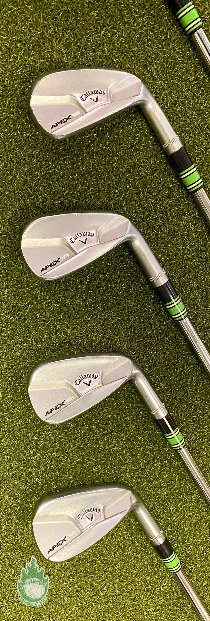 Used RH Callaway APEX MB Forged Irons 4-PW KBS 110g Stiff Flex Steel Golf Set 10 Used RH Callaway APEX MB Forged Irons 4-PW KBS 110g Stiff Flex Steel Golf Set - Image 8