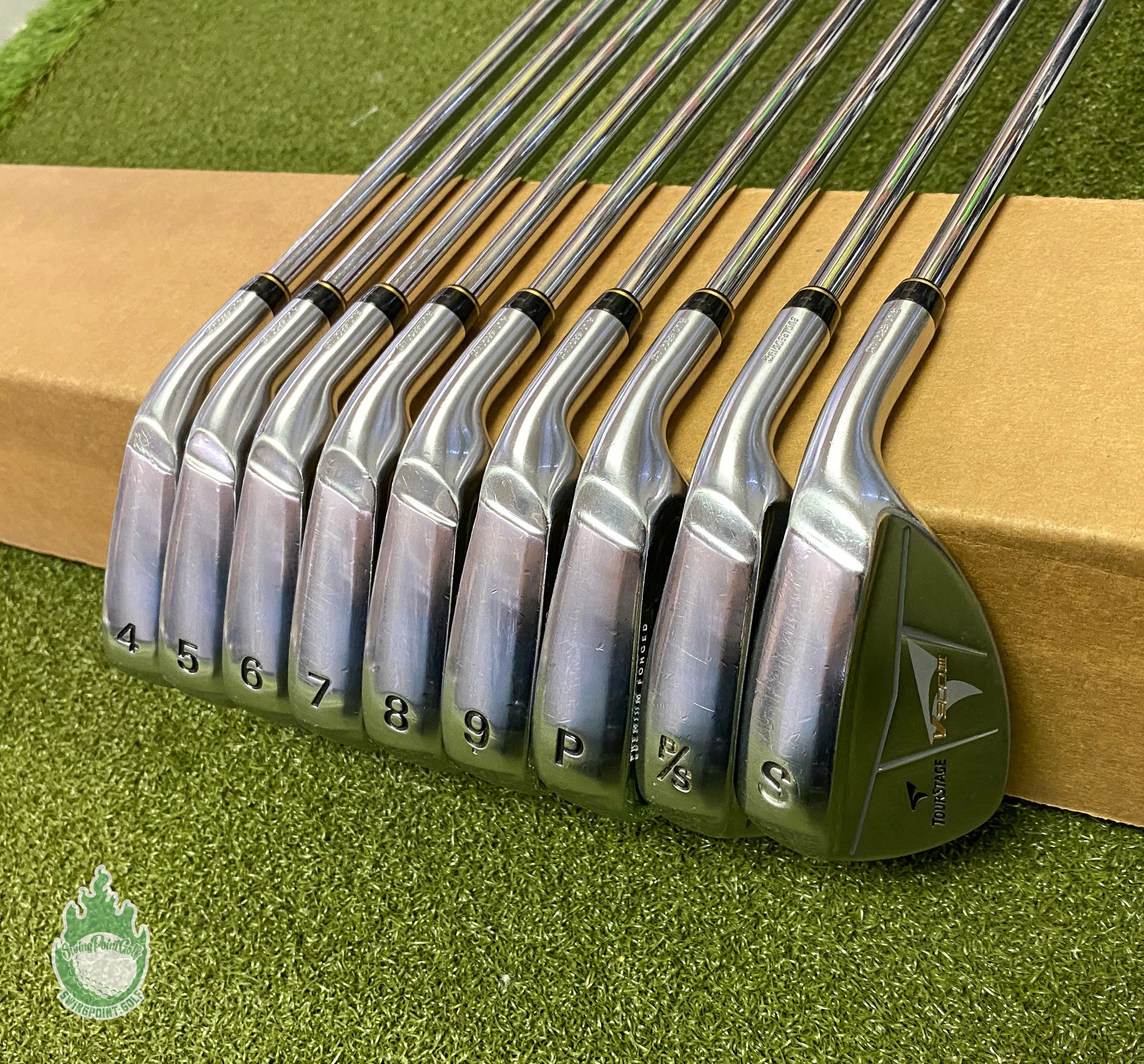 Bridgestone Tour Stage V300 III Forged Irons 4-PW-P/S-S Regular Steel Golf Set 3 Bridgestone Tour Stage V300 III Forged Irons 4-PW-P/S-S Regular Steel Golf Set