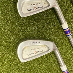 Used RH TaylorMade X-300 FCI Forged Irons 4-PW Stiff Flex Steel Golf Club Set -Callaway Club Shop IMG 5627 3