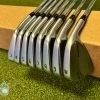 Used RH Ping Green Dot Blueprint Forged Irons 3-PW X100 X-Stiff Steel Golf Set