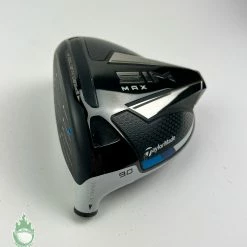 Used Left Handed TaylorMade SIM MAX Driver 9* HEAD ONLY Golf Club