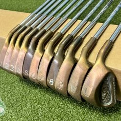 Used Ping Black Dot Eye 2 Beryllium Copper Irons 1-PW/LW Stiff Steel Golf Set