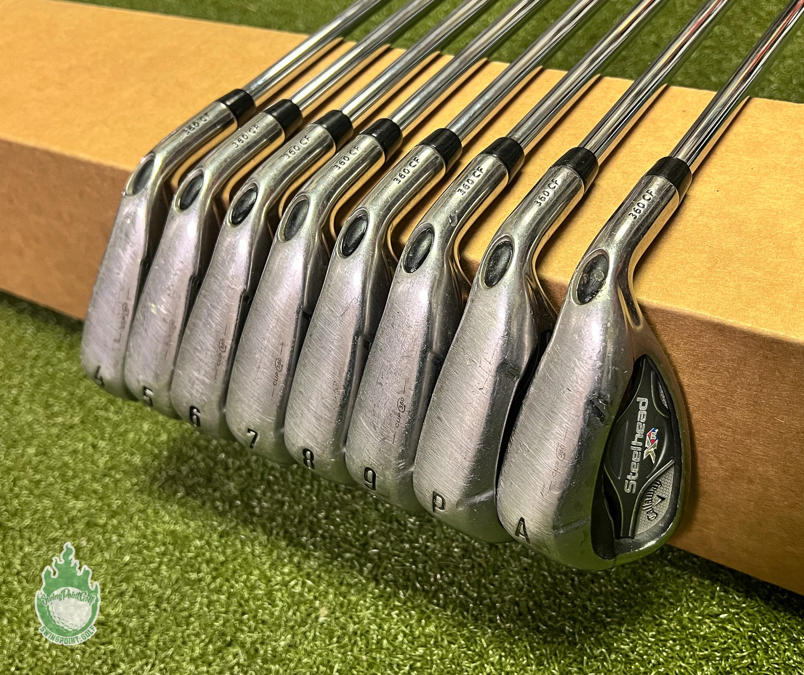 Used Callaway Steelhead XR Irons 4-PW/AW XP 95 ST15 R300 Regular Steel Golf Set 3 Used Callaway Steelhead XR Irons 4-PW/AW XP 95 ST15 R300 Regular Steel Golf Set